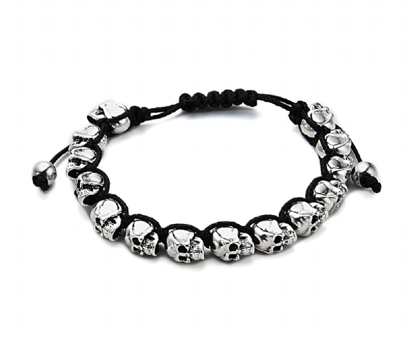 Metal skull bracelet